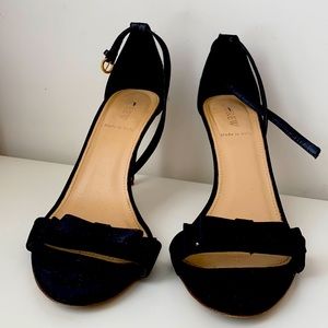 J Crew Classic Black Sandals Leather